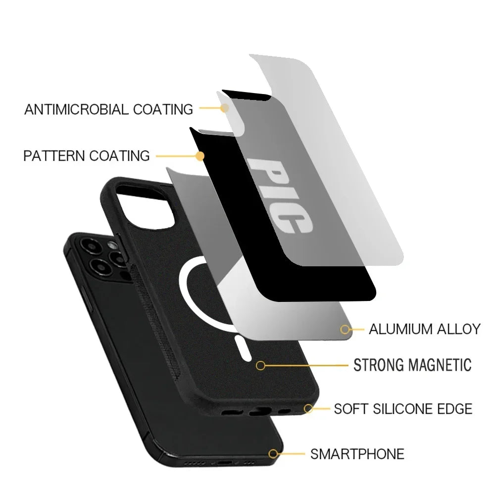 Deadpool Red Phone Case For Magnetic Wireless Charge Cover For Iphone