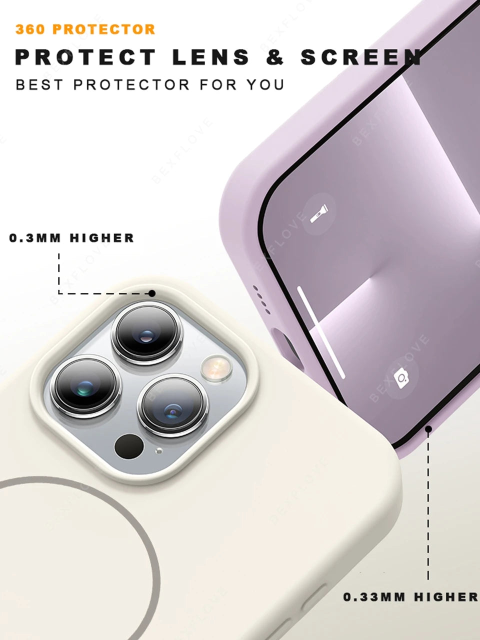 Lanyard Liquid Silicone Phone Case For iPhone