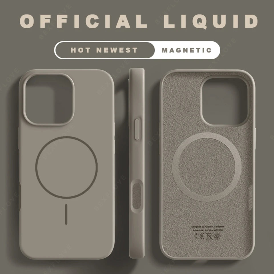 Lanyard Liquid Silicone Phone Case For iPhone