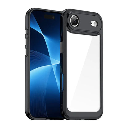 For iPhone 17 Air Case For Apple iPhone 17 Air iPhone 17 Pro Max Cover TPU Clear PC + Silicone Shockproof Protective Phone Cover