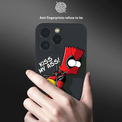 The Simpsons Deadpool Funny Phone Case For iPhone