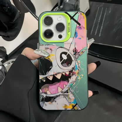 Disney Happy Stitch Cartoon Phone Case For iPhone