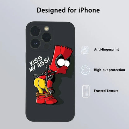 The Simpsons Deadpool Funny Phone Case For iPhone