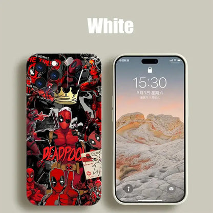 Marvel Deadpool Crown Back Cover Phone Case for iPhone