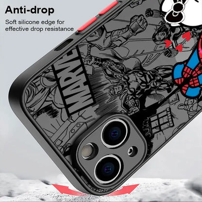 Marvel Spiderman Hello Kitty Cover Phone Case for iPhone