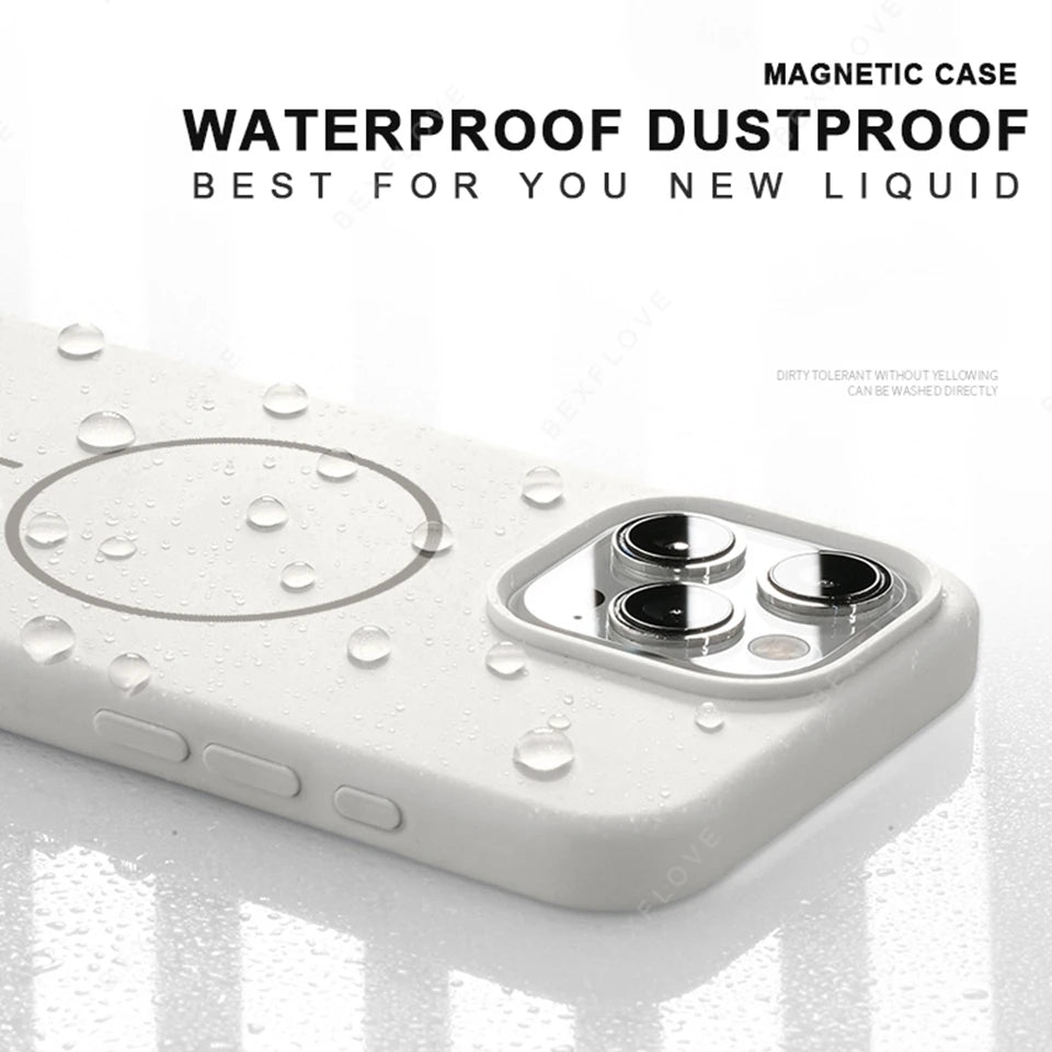 Lanyard Liquid Silicone Phone Case For iPhone