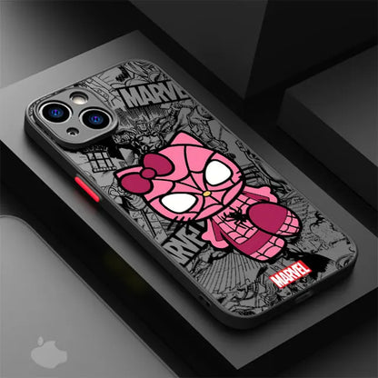 Marvel Spiderman Hello Kitty Cover Phone Case for iPhone