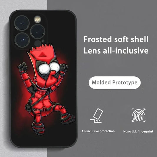 The Simpsons Deadpool Funny Phone Case For iPhone